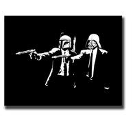 Star Wars/pulp fiction canvas art print picture 12" x 16" standard framed and ready to hang