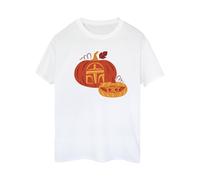 Star Wars Pumpkin Cotton Boyfriend T-Shirt In White White 4XL