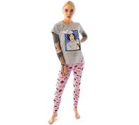 Star Wars Pyjamas Women's Princess Leia Leggings Loungepants & T-Shirt PJ Set Grey