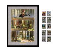 Star Wars Pyramid International (Action On Endor'S Moon) 30cm x 40cm Framed, Collectors Print, One Size