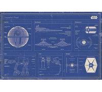 Star Wars Pyramid International "- Imperial Fleet Blueprint "Maxi Poster, Multi-Colour, 61 x 91.5 cm