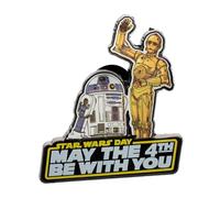 Star Wars R2-D2 and C-3PO May the 4th Be With You Pin (Classic Color)