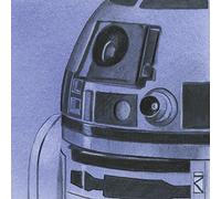 Star Wars "R2-D2 Sketch Canvas Print, Cotton, Multi-Colour, 1.80 x 30.00 x 30.00 cm
