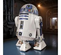 Clementoni R2-D2 Robot - Star Wars Inspired Buildable Robot with LED Lights, Sounds, and Coding App for Kids 8+