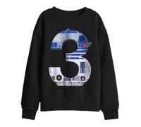 Star Wars R2D2 3 Kids Sweatshirt, Black, 12-13