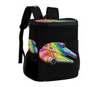 Star Wars Rainbow Millennium Falcon Cooler Backpack Insulated Ice Chest Bag Lunch Box Rucksack for Men Women