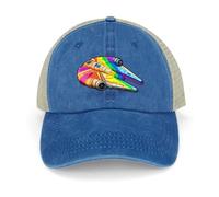 Star Wars Rainbow Millennium Falcon Unisex Denim Baseball Cap Adjustable Trucker Hat Causal Fahion Dad Hats