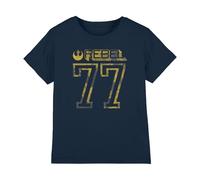 Star Wars Rebel 77 Unisex Kids T Shirt, Navy, 7-8 Years
