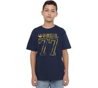 Star Wars Rebel 77 Unisex Kids T Shirt, Navy, 9-10 Years