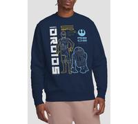 Star Wars Rebel Droids Sweatshirt Navy Star Wars Navy XXL