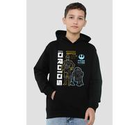 Star Wars Rebel Droids Youth Kids Pull-Over Hoodie, Black Disney Black 5-6 Years