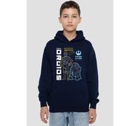 Star Wars Rebel Droids Youth Kids Pull-Over Hoodie, Navy Disney Navy 12-13 Years