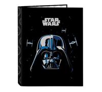Star Wars Rebellion - Folder with Folios 4 Rings, Ideal for Children of Different Ages, Comfortable and Versatile, Quality and Resistance, 26.5 x 33 cm, Black/White, M, Casual