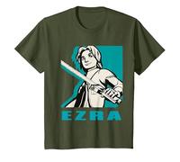 Star Wars Rebels Ezra T-Shirt, Youth, Olive Green, 4T