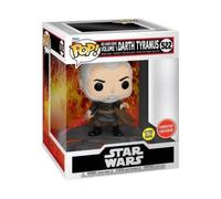 Star Wars Red Saber Series Darth Tyranus GITD Exclusive POP #522 Vinyl Figure