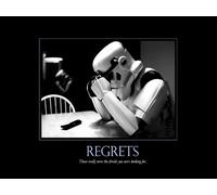 star wars regrets pop art canvas art print picture 16"x20"" standard framed and ready to hang