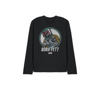 Star Wars Retro Boba Long Sleeve T-Shirt in Black | Size: Medium Star Wars Black M