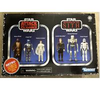 Star Wars Retro Collection Star Wars Episode II Episode III Multipack 375 Inch Collectible Action Figure 6-Pack