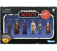 Star Wars Retro Collection The Acolyte Multipack, 9.5-cm Action Figure 6-Pack