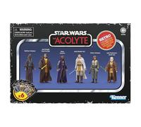 Star Wars Retro Collection The Acolyte Multipack, 9.5-cm Action Figure 6-Pack