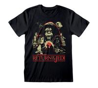 STAR WARS - MONTAGE - Front Print T-Shirt Black Spiral Black XL