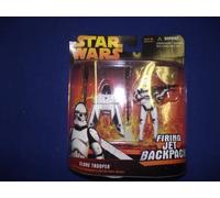 STAR WARS REVENGE OF THE SITH DELUXE CLONE TROOPER FIRING JET PACK
