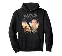 Star Wars Rey Close Up Pullover Hoodie, Adult Unisex, Black, XX-Large