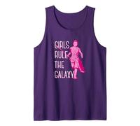 Star Wars Rey Running Pink Tone Girls Rule The Galaxy Tank Top, Men, Purple, Medium