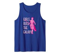Star Wars Rey Running Pink Tone Girls Rule The Galaxy Tank Top, Men, Royal Blue, Medium