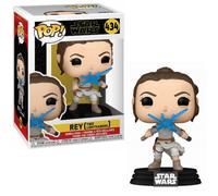 STAR WARS REY WITH TWO LIGHTSABERS 3.75" POP VINYL FIGURE FUNKO 434 UK SELLER