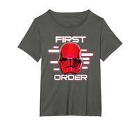 Star Wars Rise of Skywalker First Order Sith Trooper T-Shirt, Women's Plus, Asphalt Grey, 1X