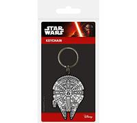 Star Wars, RK38348C, Star Wars - Millennium Falcon Rubber Keychain, Multi-Color, 4.5 x 6cm