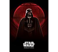 Star Wars "Rogue One Darth Vader and Death Star Canvas Print, Cotton, Multi-Colour, 1.80 x 60.00 x 80.00 cm