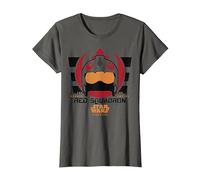 Star Wars Rogue One Red Squadron Logo T-Shirt, Women, Asphalt Grey, Medium