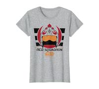 Star Wars Rogue One Red Squadron Logo T-Shirt, Women, Heather Grey, Medium