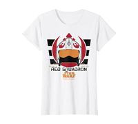 Star Wars Rogue One Red Squadron Logo T-Shirt, Women, White, Large