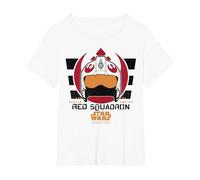 Star Wars Rogue One Red Squadron Logo T-Shirt, Women's Plus, White, 5X
