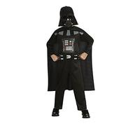 Star Wars Rubies Darth Vader Opp Costume for Boys or Girls, Black Printed Jumpsuit with Enclosed Cape and Mask, Official Halloween Costume, Christmas, Carnival and Birthday