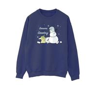 Star Wars Women's Seasons Greetings Sweatshirt in Navy | Size: 4XL Star Wars Navy 4XL