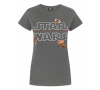 Star Wars Short Sleeved T-Shirt In Grey Grey XL