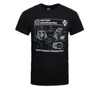 Star Wars Short Sleeved T-Shirt | Mens Black | Official Merch