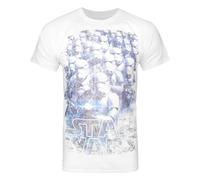 (Small) Star Wars Short Sleeved T-Shirt (Mens White)