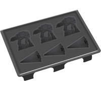Star Wars Silicone Mold for Ice, Soap, Chocolate & More, Single, 6 Cubes - Imperial Walker & Star Destroyer Shape - Food Grade Tray, Freezer, Dishwasher, Oven Safe - Great for Parties & Gift for Kids