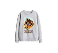 Star Wars Skeleton Crew Racing Group Kids Sweat, Athletic Heather in Light Grey | Size: 7-8 Years Star Wars Light Grey 7-8 Years