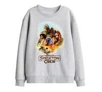 Star Wars: Skeleton Crew Racing Group Kids Sweatshirt, Athletic Heather, 7-8