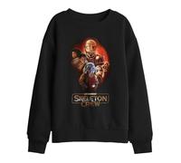 Star Wars: Skeleton Crew Skeleton Group Kids Sweatshirt, Black, 12-13