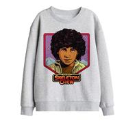 Star Wars: Skeleton Crew Wim Badge Kids Sweatshirt, Athletic Heather, 7-8