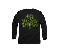Star Wars St Patrick's Day Clover Icons Long Sleeve T-Shirt, Black Black M