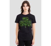 Star Wars Women's St Patrick's Day Clover Icons T-Shirt, Black | Size: Small Star Wars Black S