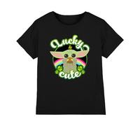 Star Wars St Patrick'S Day Grogu Lucky Cute Kids T-Shirt Black